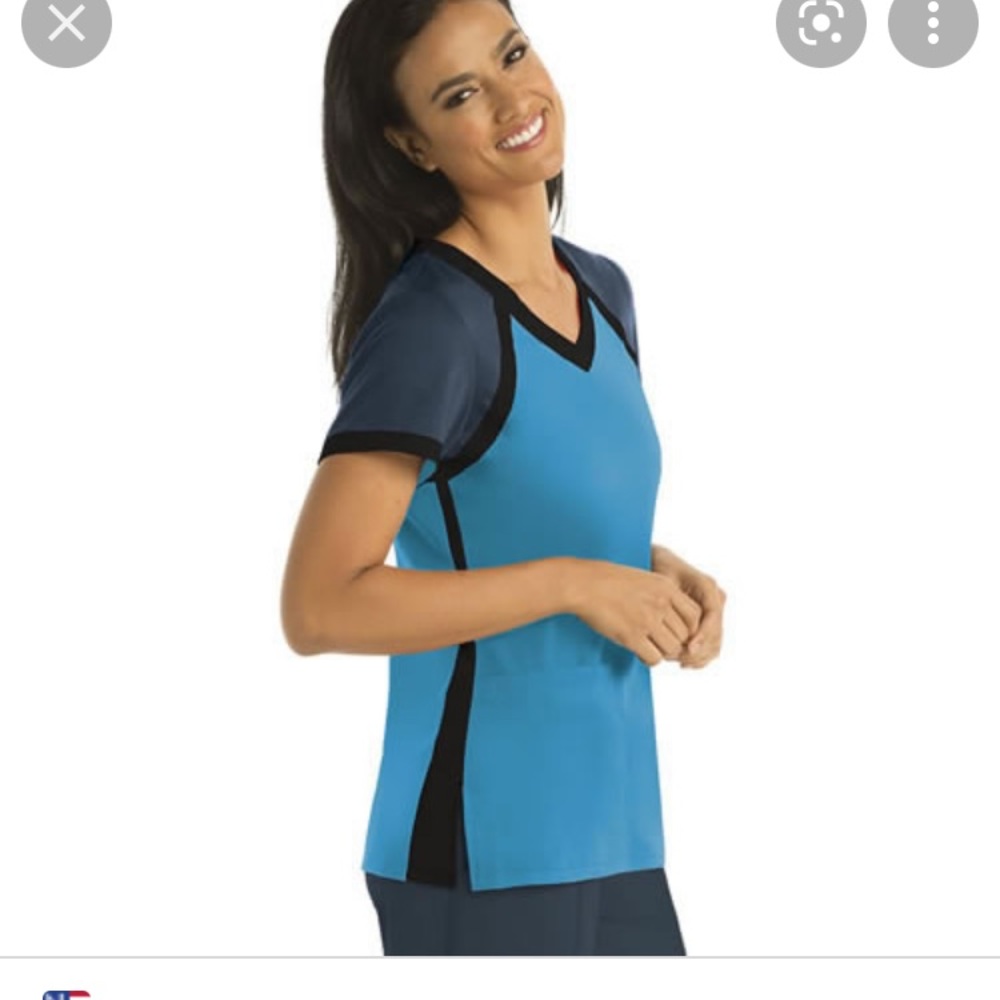 Grey’s Anatomy steal and blue scrub top